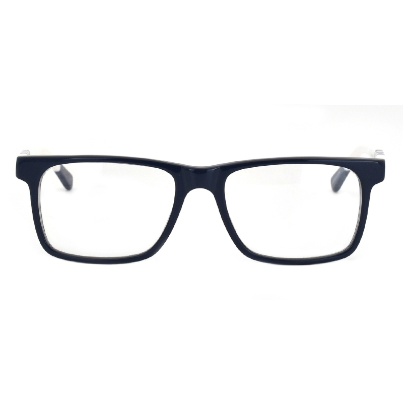 High Quality Rectangular Men Optical Glasses  Acetate White Frames Eyewear optics
