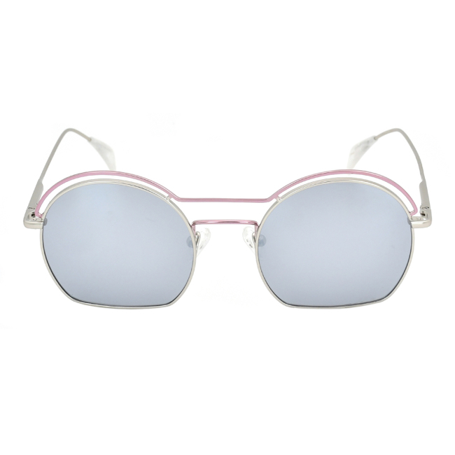 2021 Sommer Neue Mode Metall Brillen Runder Polarisierter Spiegel Frauen Sonnenbrillen Retro Brillengestell UV400 Linsen