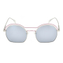 2021 été nouvelle mode lunettes en métal rond polarisé miroir femmes lunettes de soleil rétro lunettes cadre UV400 lentilles