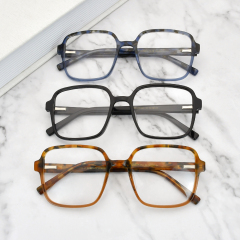 Очки Дизайнер Мужчины Женщины Мода Квадратная оптическая оправа Ацетатные очки