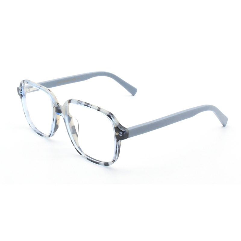 New Arrival Men Women  Acetate Square Color Mixing Eyewear Glasses Frame