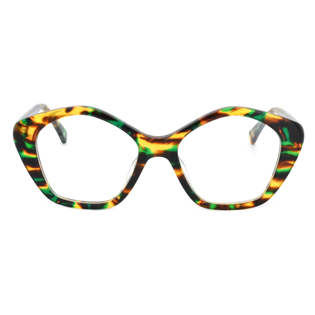 Новая геометрическая оправа для очков для женщин, оптическая оправа, толстые очки, ацетат, модные очки