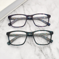Neue Design-Acetat-Brillenfassungen rechteckige optische Brillen