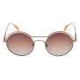 Mode lunettes de soleil femmes rétro rond lunettes de soleil dame miroir lunettes pour hommes UV400 cadre de Protection