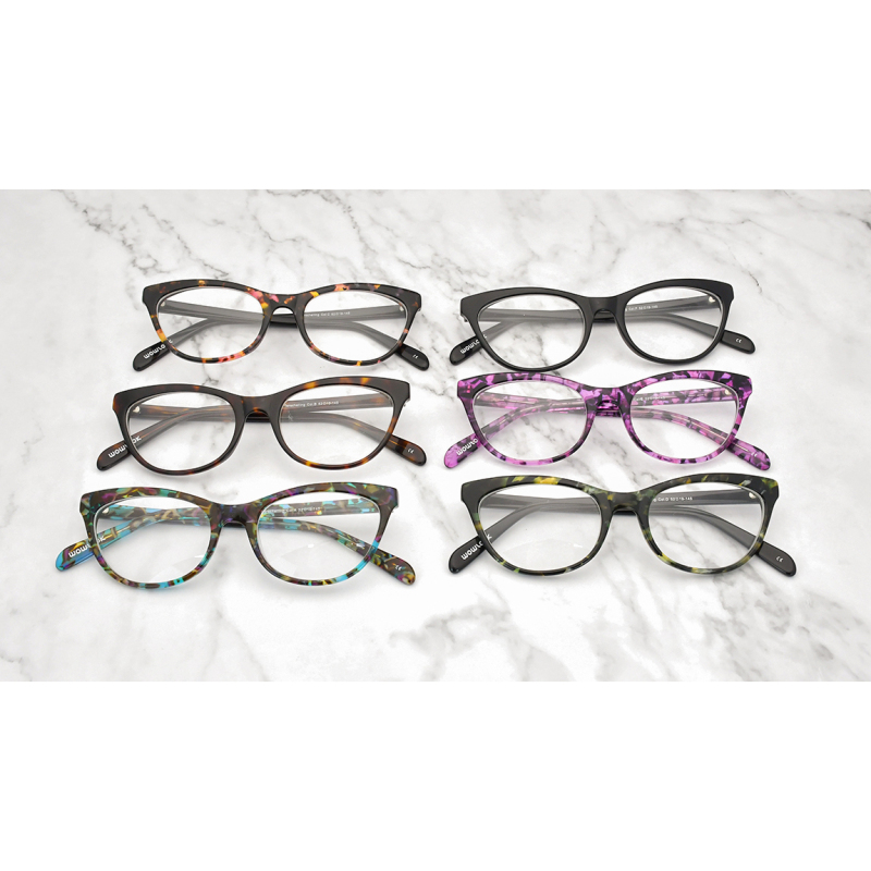 New Acetate Retro Eyeglass Frame Women eye glass Popular Brand Optical Frame In Stock