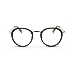 High Quality Metal Bridge Oval Vintage Style Eyeglass Frame Optical Acetate  Unisex