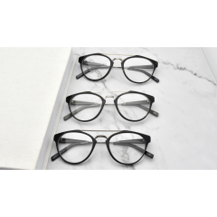 Женские овальные ацетатные очки в металлической оправе, оптические оправы для очков, оптические очки, ацетатные оправы