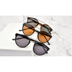 Klassische Retro Runde Sonnenbrille Herren Acetat Sonnenbrille UV400 Shades Sunglass Eyewear Brille Sonnenbrille