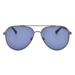 Lunettes de soleil pilote d'aviation de mode chaude hommes lunettes de soleil en métal pour hommes UV400 lunettes de soleil à la mode