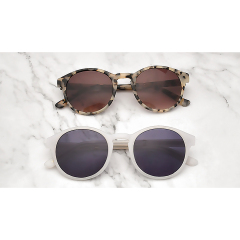 Новые модные женские желеобразные круглые солнцезащитные очки из ацетата UV400