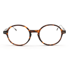 2021 nouveauté ronde Vintage lunettes acétate cadre lunettes montures optiques
