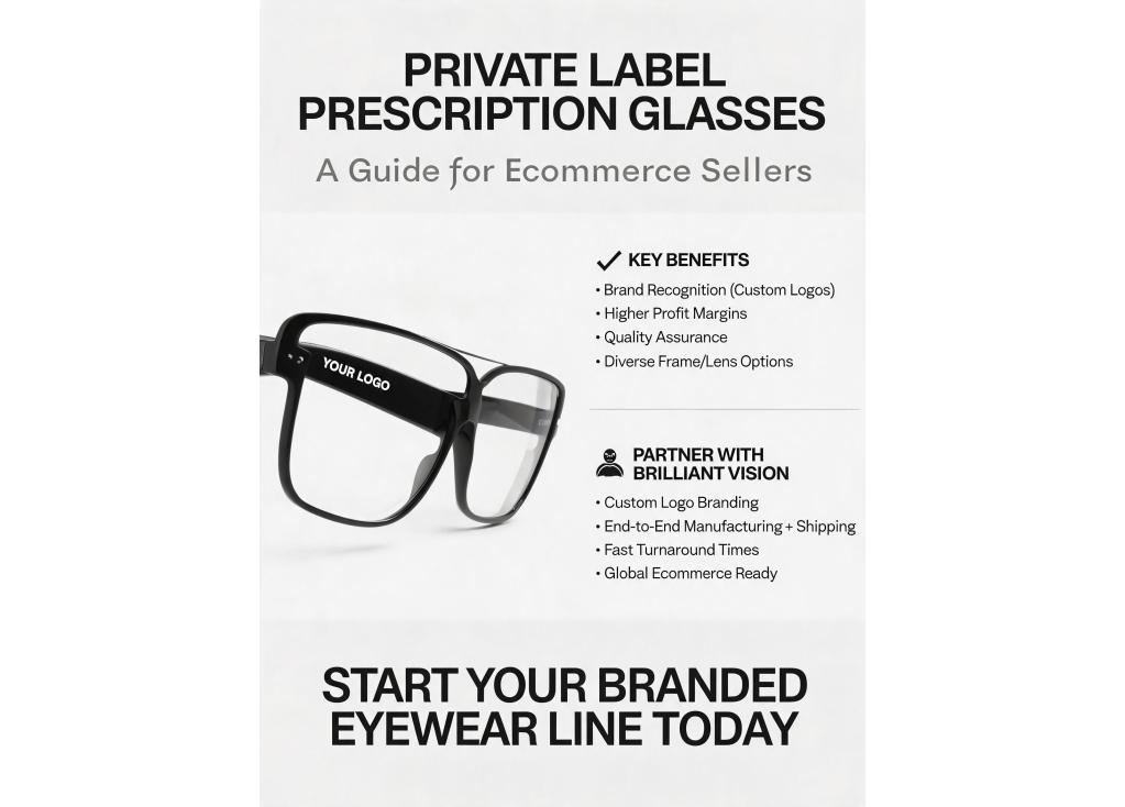 Private label prescription glasses with logo for ecommerce sellers?
