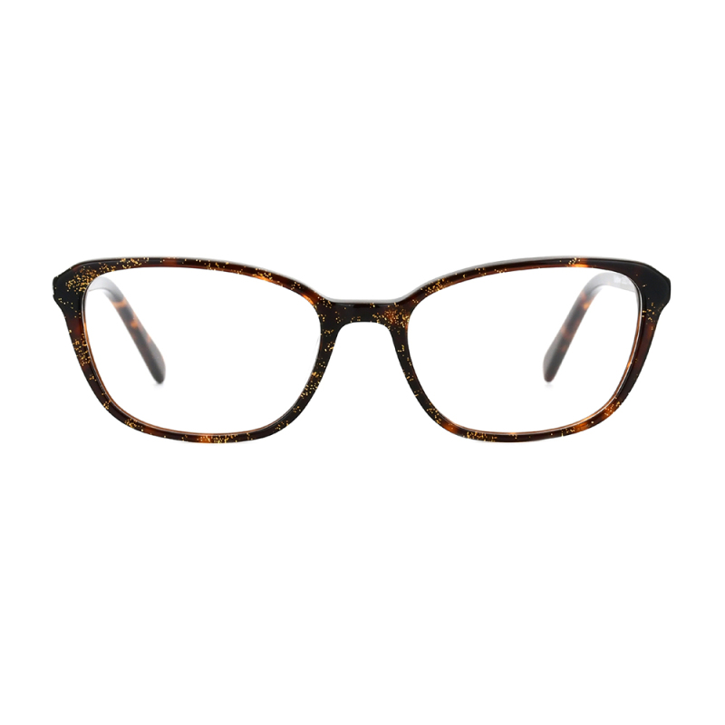 wholesale eyewear simple vintage oval shape full frame acetate glasses