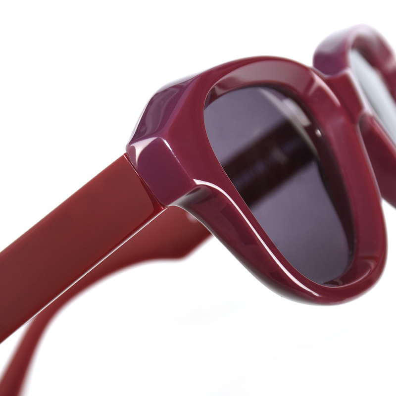 Lunettes de soleil faites à la main en acétate épaissi