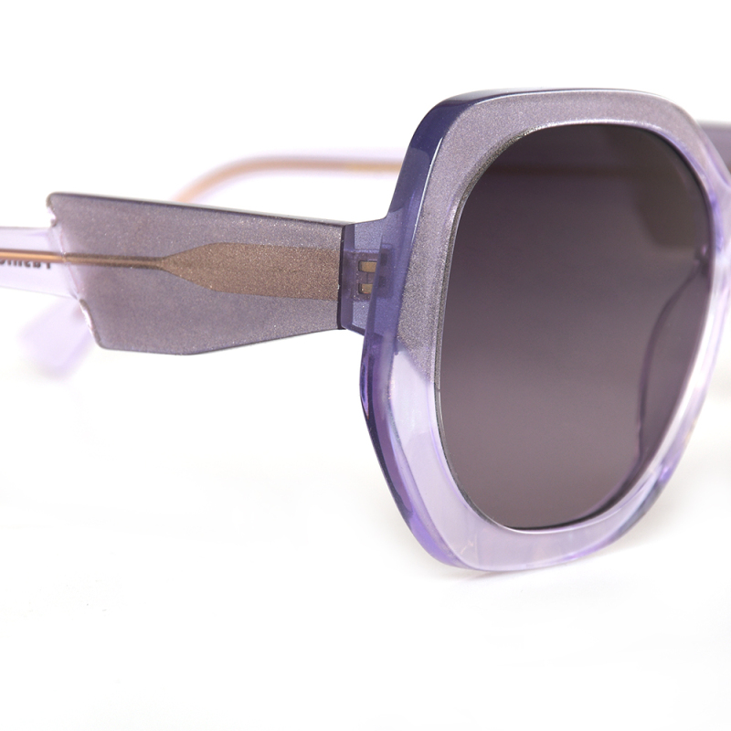 Fashionable sunglasses round glasses