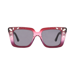 eyewear Fashion Square Frame Acetate Set with diamonds Sunglasses