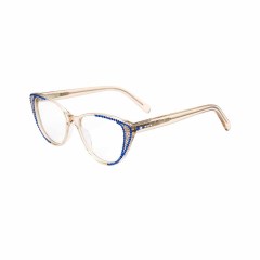Fashion acetate frame glasses with rhinestones optical glasses