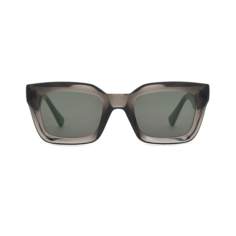 Lunettes de soleil faites à la main en acétate épaissi