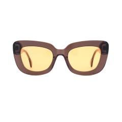 Modische Sonnenbrille, runde Brille, Acetat-Sonnenbrille