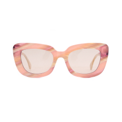 Modische Sonnenbrille, runde Brille, Acetat-Sonnenbrille