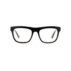 Retro-Herren-Acetat-Rahmen Optische Rechteck-Brille Klarglas-Brille