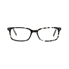 Модные ацетатные оправы прямоугольные оптические очки с прозрачными линзами