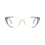 Fashion acetate frame glasses with rhinestones optical glasses