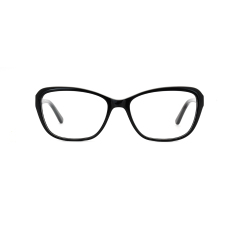 Retro-Unisex-Acetat-Rahmen, ovale optische Brille, klare Linse