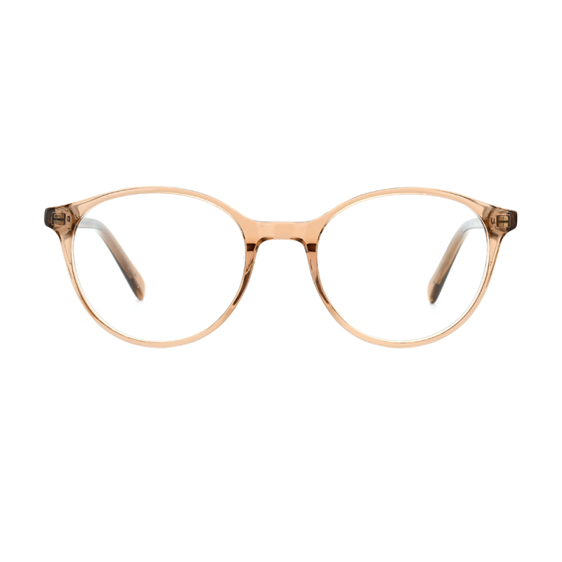 Fashion Round frame retro acetate frame full frame  female literature light glasses tide