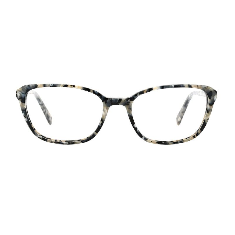 wholesale eyewear simple vintage oval shape full frame acetate glasses
