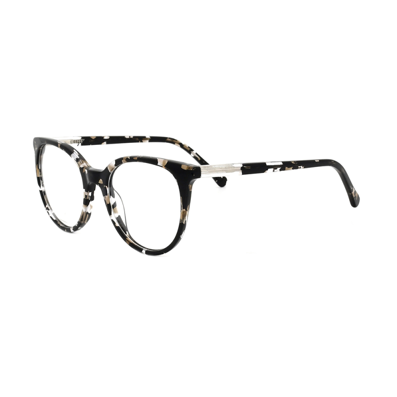 Marcos de acetato redondos de moda Gafas Gafas de gafas ópticas