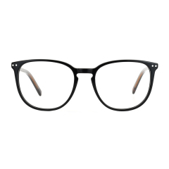 Modische Unisex-Acetat-Rahmen, optische Rechteckbrille, klare Linse