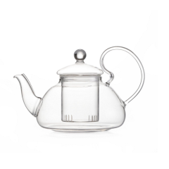 New design export Borosilicate glass tea pot 500ml