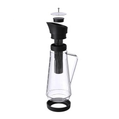 1200ml High Borosilicate Glass Cold Brew Coffee Maker with Easy To Clean Reusable Mesh Filter Iced Coffee Pot