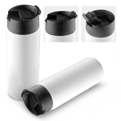 1000ml Multi Lids Double Wall Vacuum Insulated Water Bottle White Blank Sports Thermoses Water Bottles for Sublimation Printing