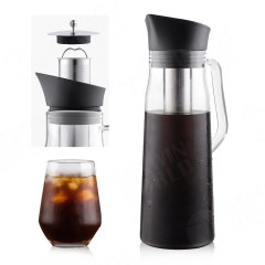 1500ml Borosilicate Glass Cold Brew Coffee Maker with Coffee Infuser