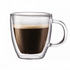 personalized borosilicate glass coffee cup in bulk glass tea cup with lids
