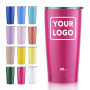 Emode 20oz Tumbler with Lid Stainless Steel Vacuum Insulated Double Wall Travel Tumbler Durable Insulated Coffee Mug