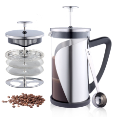 1000ml Coffee French Press Plunger Borosilicate Glass Plunger Coffee Pot with Cups Set