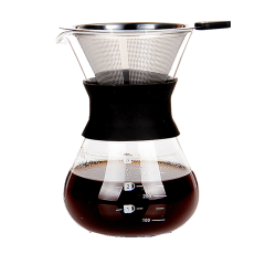 Christmas Promotional Coffee Tools Borosilicate Glass Ice Drip Pour Over Coffee Maker