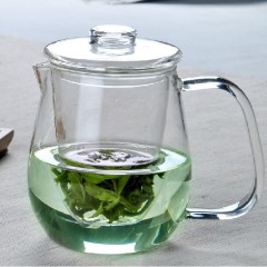 Custom 250ML Double Wall Glass Tea Mug with Handle