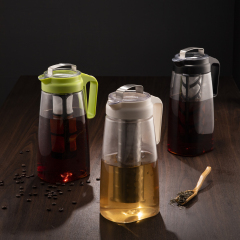 New Arrival BPA Free Tritan Cold Brew Coffee Maker Portable Carafe With Full Airtight Lid Plastic Jug And Tea Pot