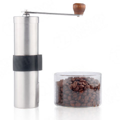 Manual Coffee Grinder SS Hand Crank Grinding Ceramic Coffee Grinder Manual Grinder Coffee Adjustable Stainless Steel