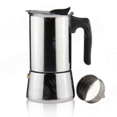 Stainless Steel Italian Coffee Maker Stovetop Espresso Maker Moka Pot Coffee Pass LFGB certification Mini Coffee Maker