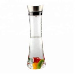 1L Glass pitcher borosilicate glass carafe coffee pitcher with infuser lid