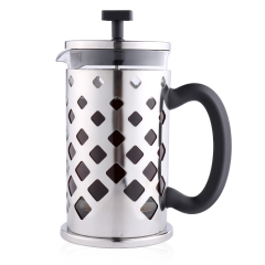 Hot Sale Stainless Steel Customized Coffee Plunger Borosilicate Glass French Press Coffee Maker
