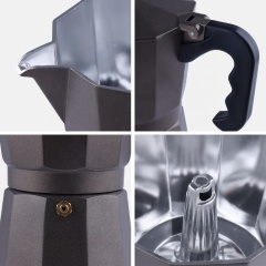 portable aluminum moka pot espresso coffee maker