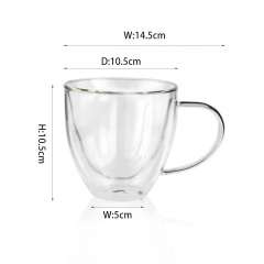 customized logo small cafe glass heat resistant cups wedding glass cup
