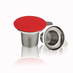 Tea Filter Infuser Reusable Stainless Steel Laser Logo Food Grade Coffee & Tea Tools for Glass Tea Cup or  Mug
