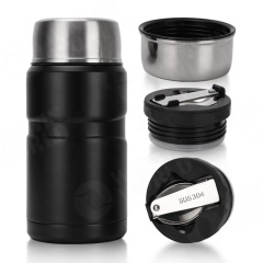 500ml Insulated Lunch Jar Thermal Vacuum Insulated Steel Lunch Box 304 Stainless Steel Lunch Box